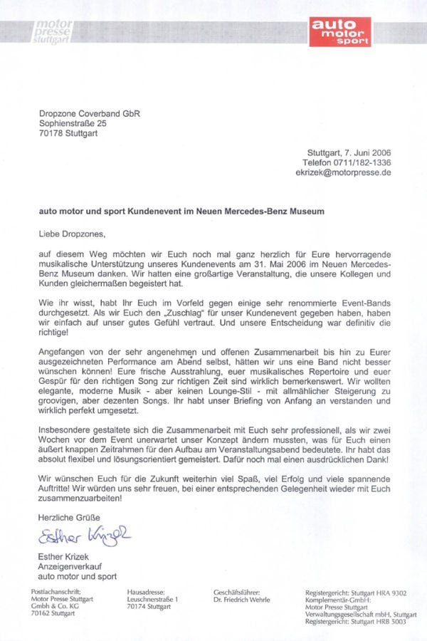 Empfehlung der Motor Presse Stuttgart – Auto Motor Sport
