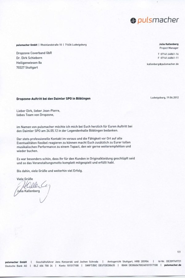 Empfehlung der Daimler AG – Daimler SPO